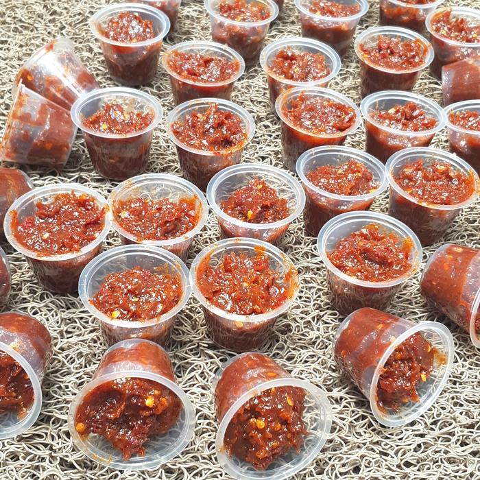 Jual sambel terasi khas bangka cocolan sembel kerupuk kemplang Sambal ...