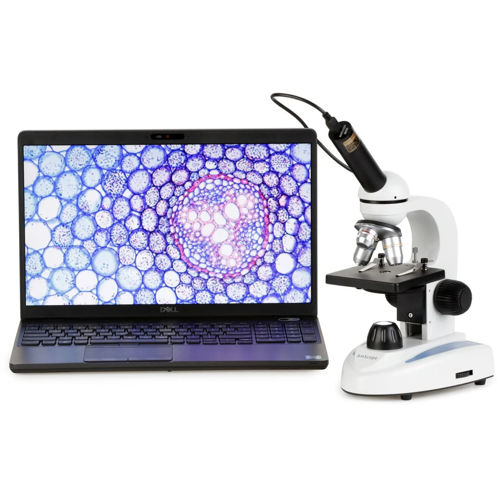 Jual AmScope 40X-1000X Student Metal Frame Glass Optics Biological ...