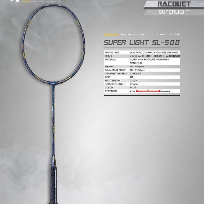 Jual RAKET BADMINTON FELET SUPER LIGHT SL-500 (5U = 75gram 32 lbs) Best ...