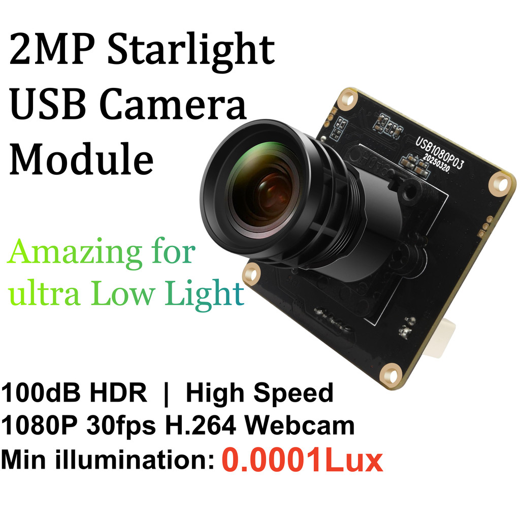 Jual ELP 2MP Starlight USB Camera Module 100dB HDR High Speed 1080P ...