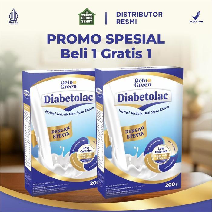 Spesial Beli 1 Gratis 1 Diabetolac Susu Kambing Etawa - Tinggi Serat Dan Membantu Gula Darah Stabil