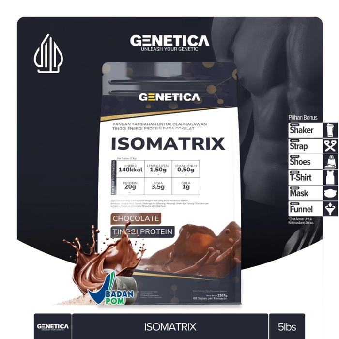Jual Genetica Isomatrix 5 Lbs Protein Isolate Matrix BPOM Halal ...
