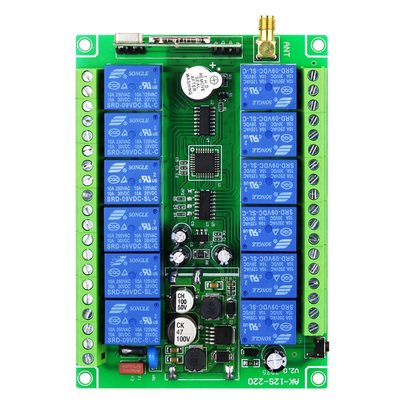 Dc12v 24v 36v 48v 30a relé rf controle remoto sem fio interruor