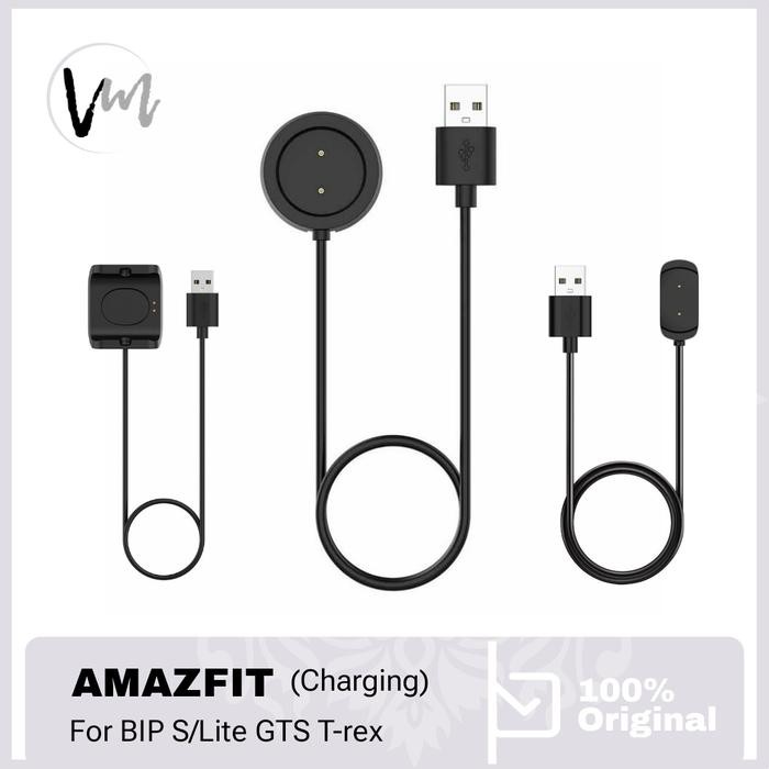 Stok Baru Cable Charger Amazfit Bip S Lite GTS GTR T-rex USB Charging  kabel Smartwatch