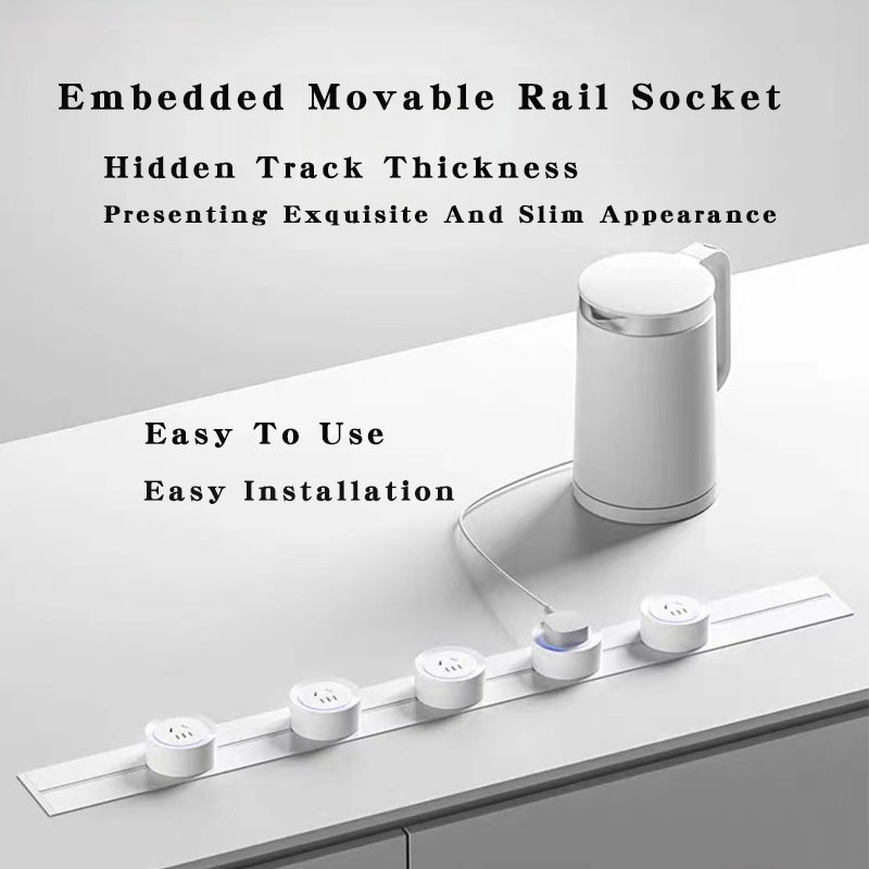 Jual Embedded Movable Track Socket Uk Us Au Eu Un Standard 110-220V ...