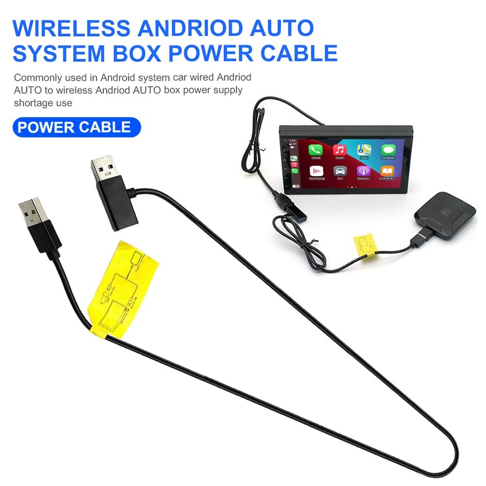 Jual 2/1pcs 12V AI Box Power Cable Prevent Restart Wireless CarPlay ...