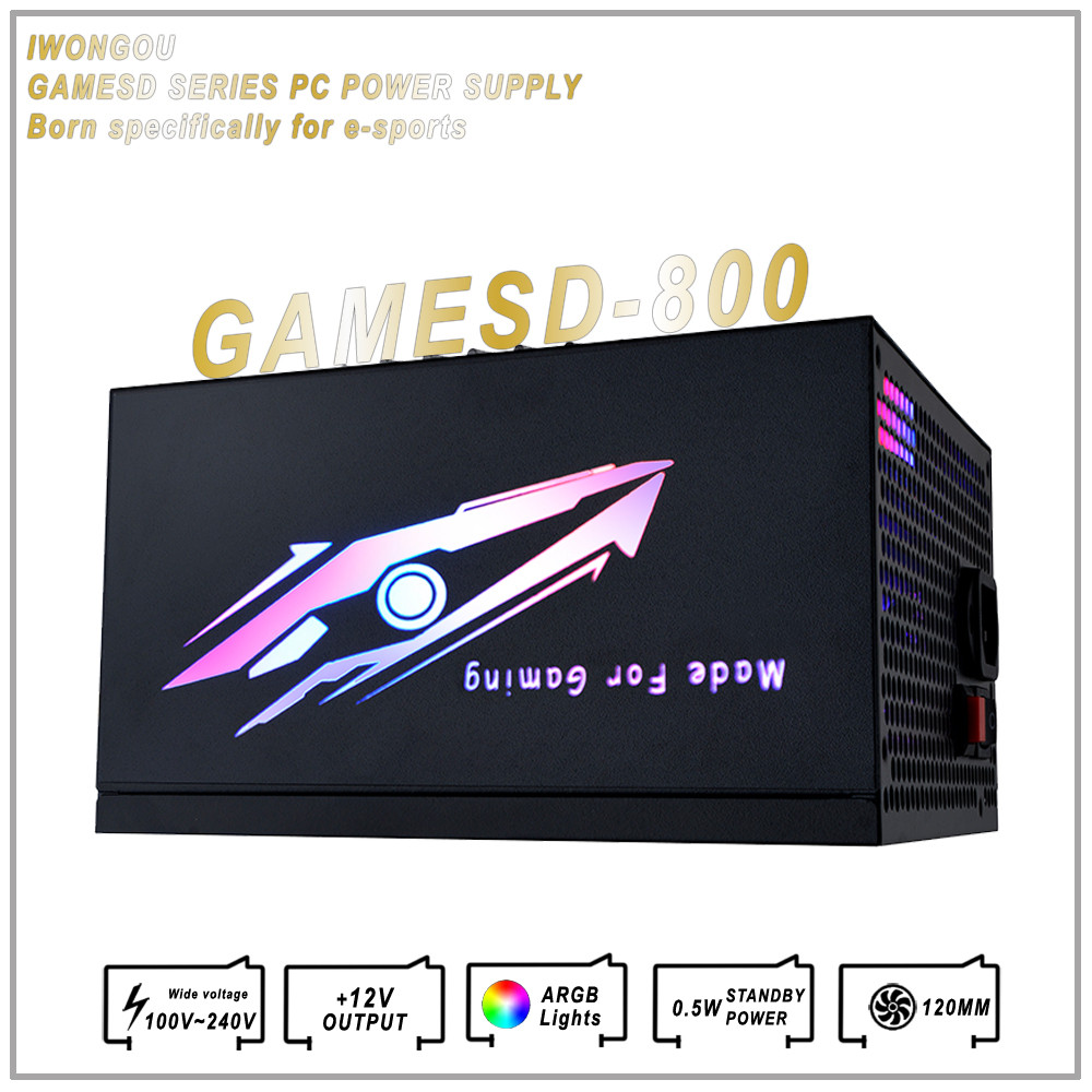 Jual IWONGOU Rated 600w Power Supply Unit for Pc 80 Plus Atx Psu ...