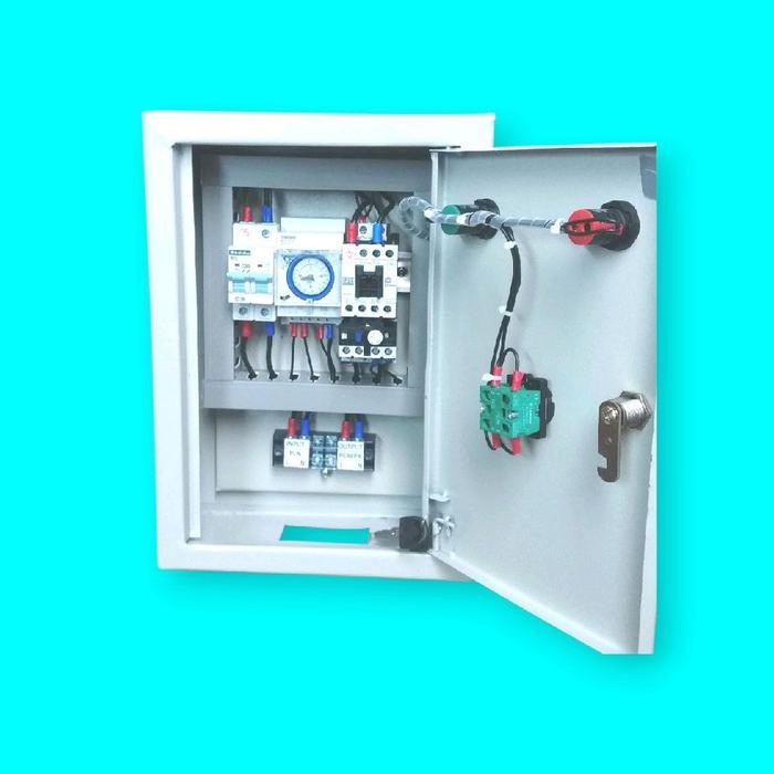 Jual Panel Timer Pompa 1P 220V /Panel Timer Pompa Penyiraman Taman ...