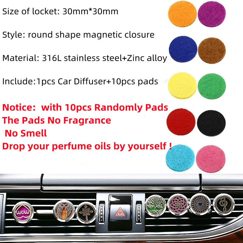 Jual Refillable Car Air Freshener Smell Perfume Diffuser Clip Auto Vent ...