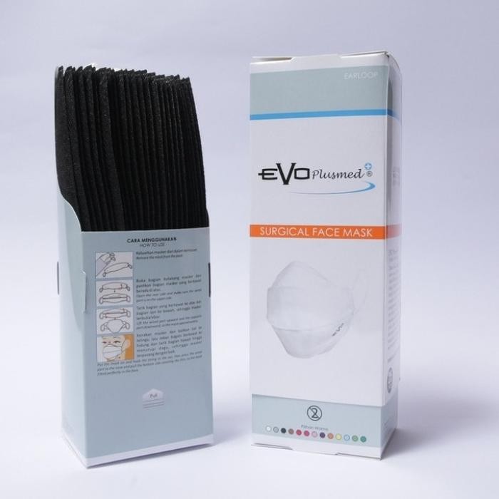 Jual New EVO Plusmed Masker / Surgical Face Mask Earloop Isi 25Pcs ...