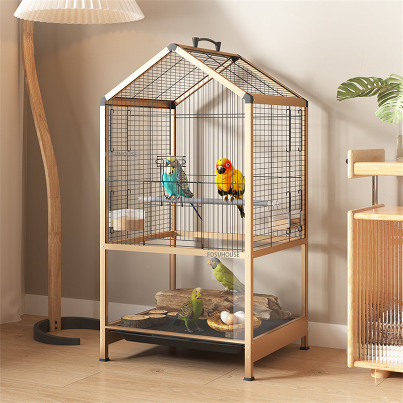 Jual Home Indoor Bird Cage Large Parrot Cage Luxury Villa Bird Nest ... - Indoor Bird Cage For Large Birds