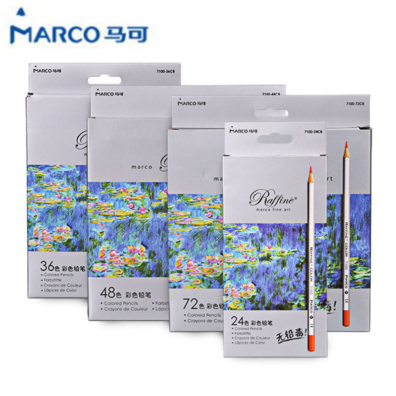 Jual Marco Raffine Fine Art colored pencils 72 Colors Drawing Sketches ...