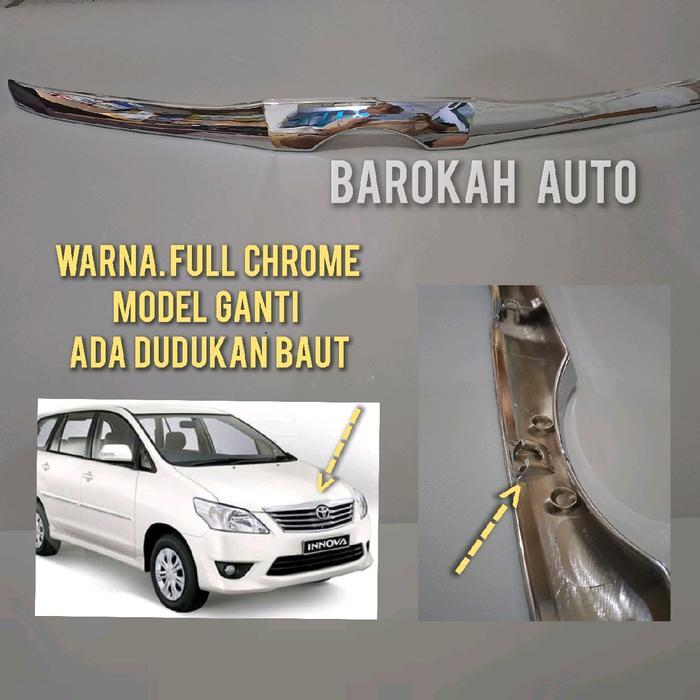 Jual List Kap Mesin Innova 2012 keatas chrome model ganti | Shopee ...