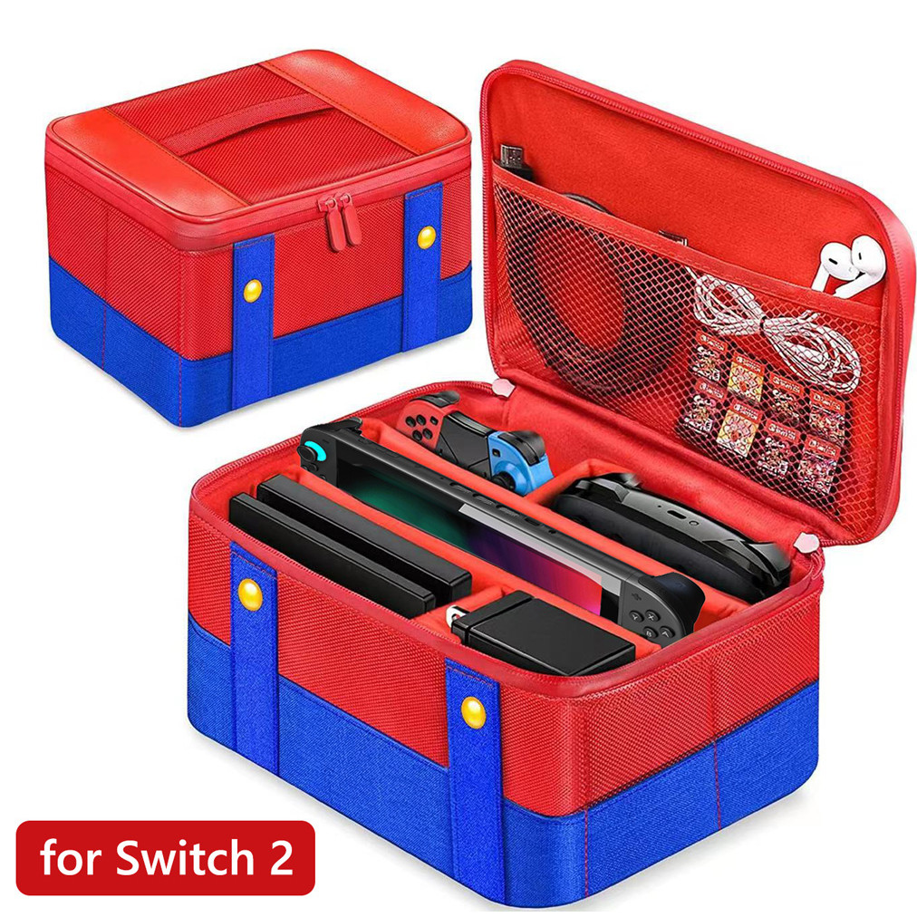 Jual Large Storage Case For 2025 Nintendo Switch 2 Mario Accessories ...