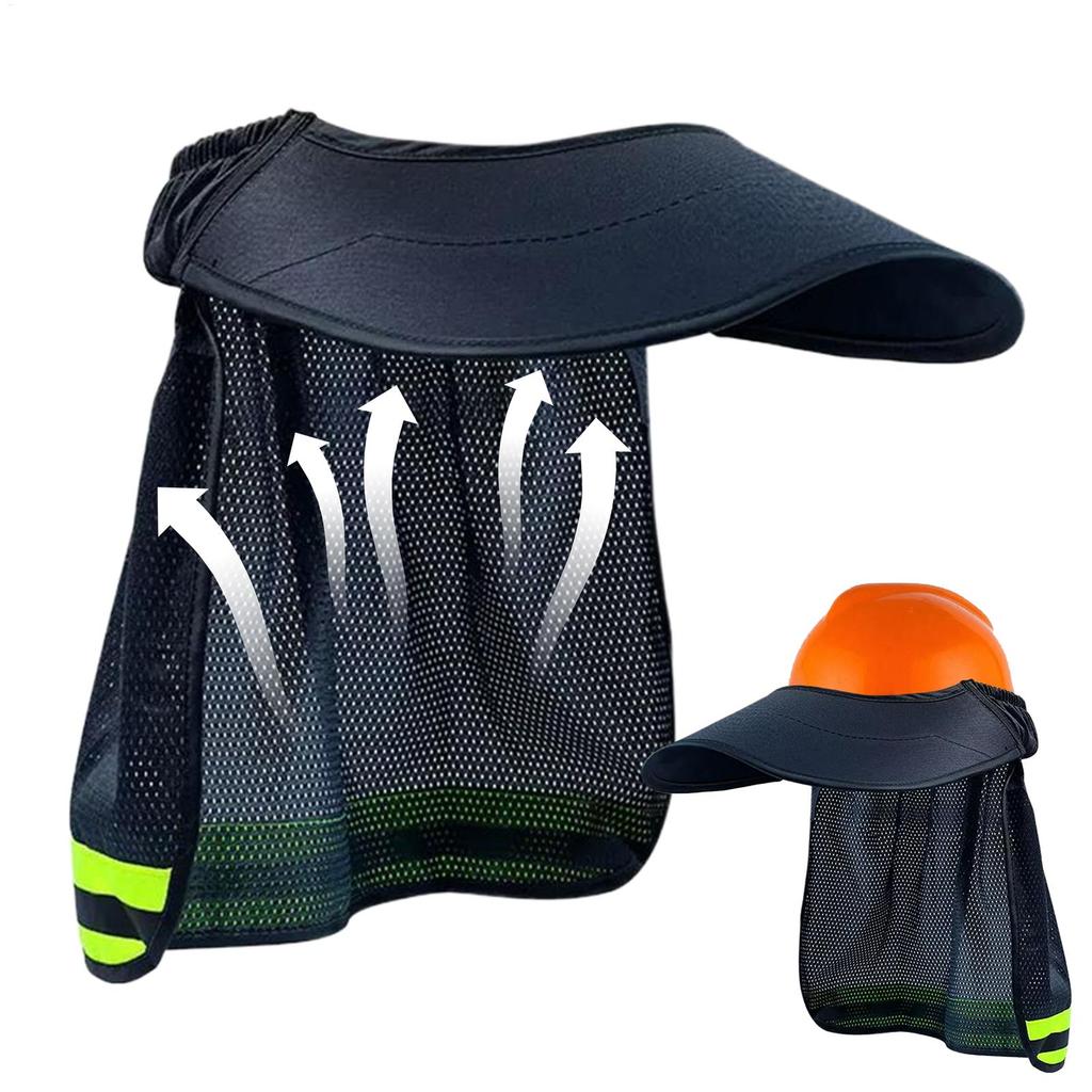 Jual 2025 Summer Sun Shade Safety Hard Hat Neck Shield Helmet Sun Shade ...