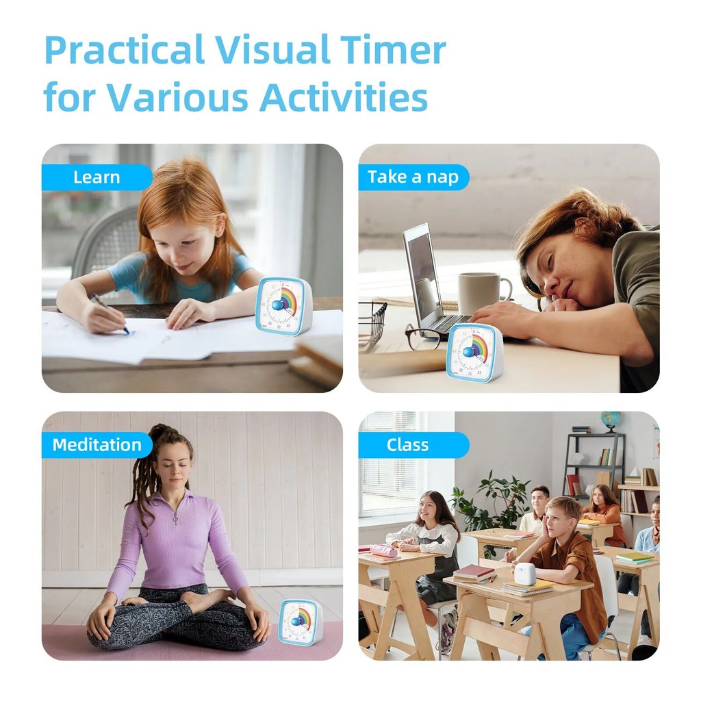 Jual Visual Timer With Night Light School Minuteur 60-Minute Countdown ...