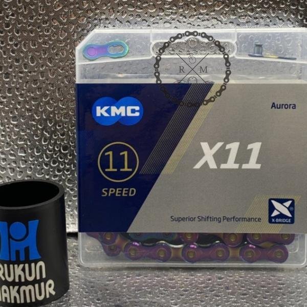 Jual Kmc Bicycle Chain Aurora Blue X11 / X12 For Sram Eagle Axs Shimano ...