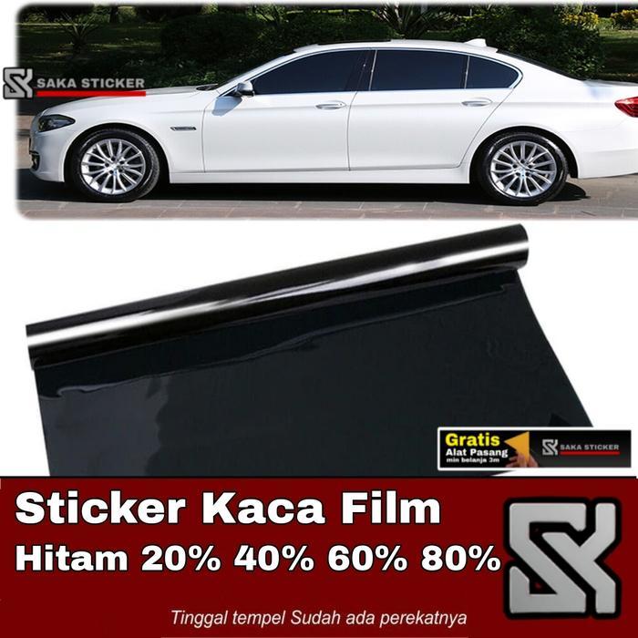 Jual Stiker Kaca Film Pelindung Panas Mobil Sticker Hitam Transparan ...