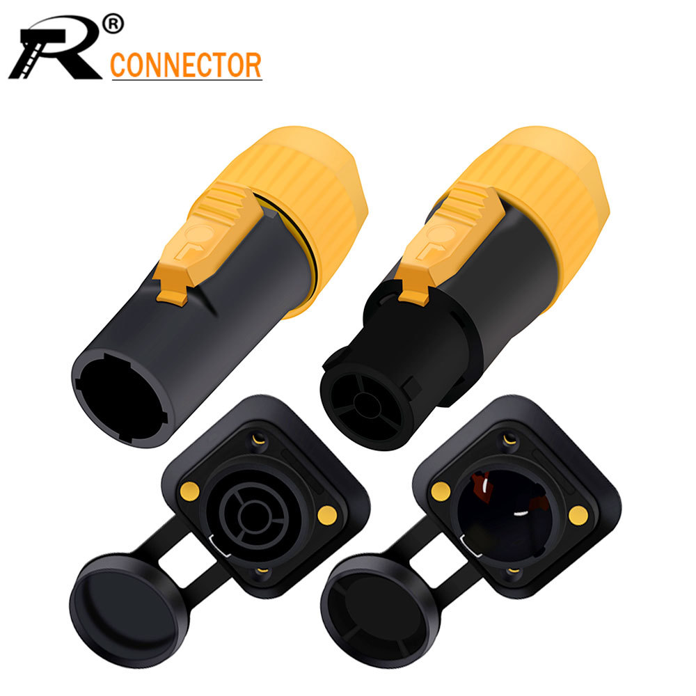 Jual 20pcs OUT/IN 20A Aviation Waterproof Powercon LED Large Screen ...