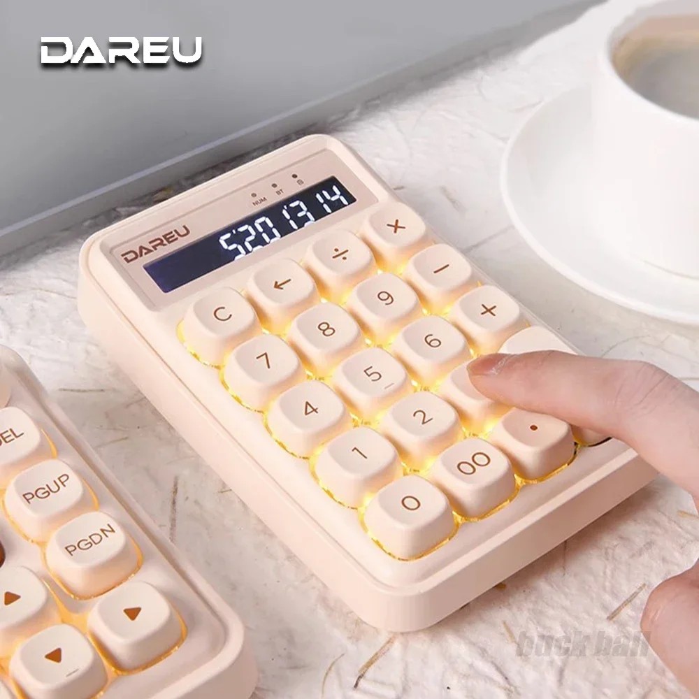 Jual Dareu Z19 Mini Keyboard Sugar Cubes Numpad Tri Mode Bluetooth ...