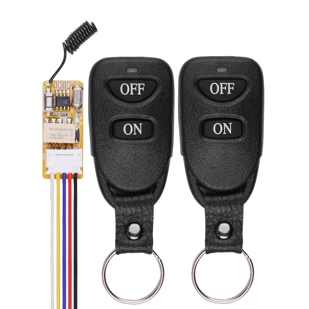 Jual DC 3.5V 5V 9V 12V Mini Relay Wireless Remote Control Switch For ...