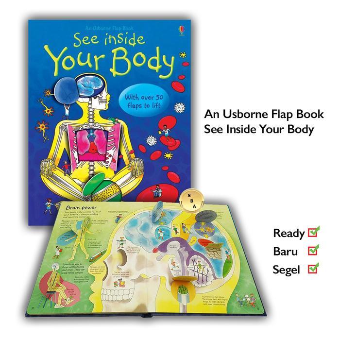 Jual Stok Baru Buku See Inside Your Body Usborne With over 50 flaps to ...
