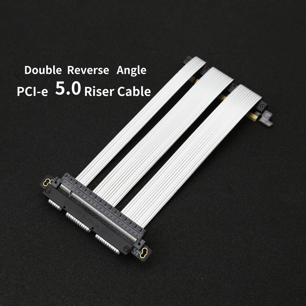 Jual 64GB/S PCIE 5.0 X16 RISER CABLE SILVER-PLATED [RTX 5090 4090] GPU ...