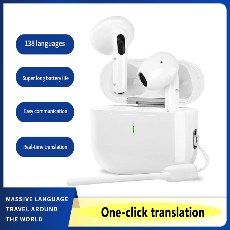 Jual Wireless Bluetooth translation headphones AI voice translation ...
