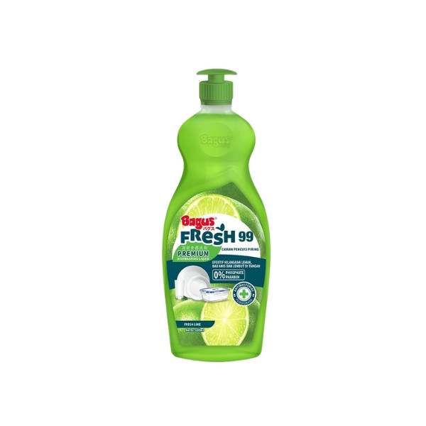 Jual BAGUS FRESH 99 DISH WASH FRESH LIME BOTOL 600 ML | Shopee Indonesia