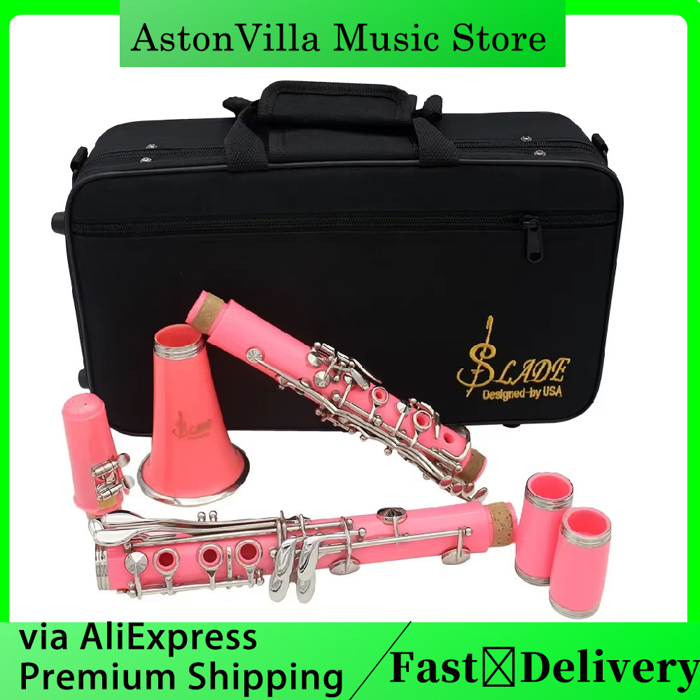 Jual SLADE Bb Pink Tenor Clarinet 17 Keys Bakelite Wooden Professional ...