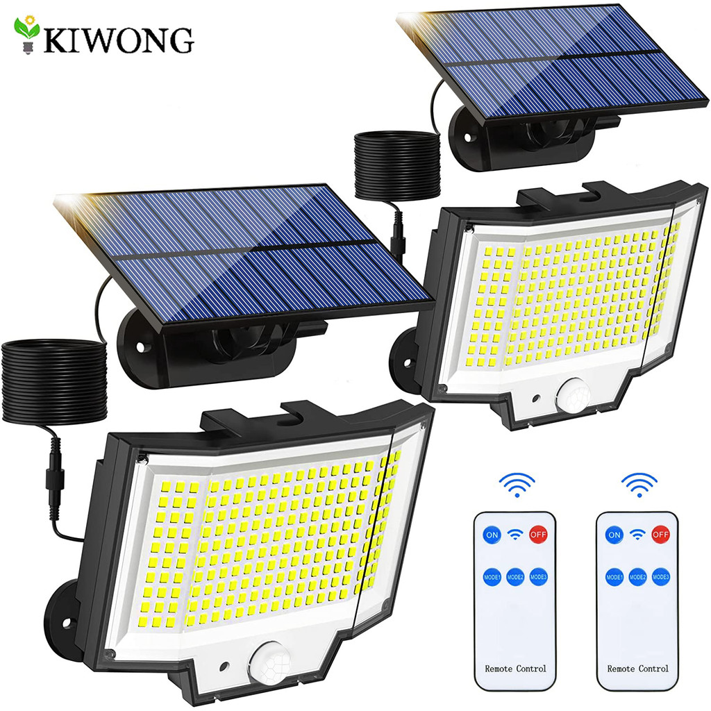 Jual Solar Motion Lights 200led Outdoor Separate Panel Solar Powered ...