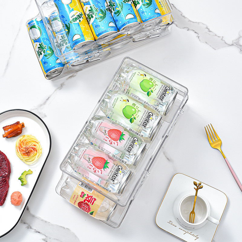 Jual Double Foldable Refrigerator Can Beverage Rack Artifact Auto ...