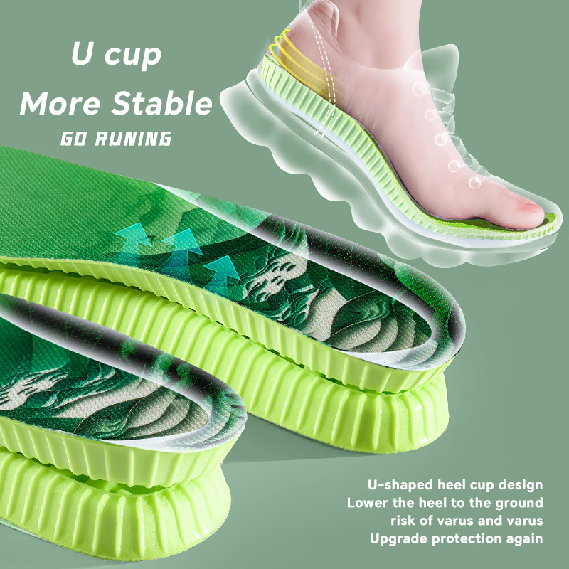 Jual 1Pair Comfortble Shoe Steppers Sports Insoles Sole Inserts Memory ...