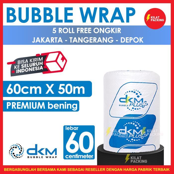 Jual beb6- Bubble Wrap Bening 60Cm X 50M Tebal Plastik Bubblewrap Roll ...