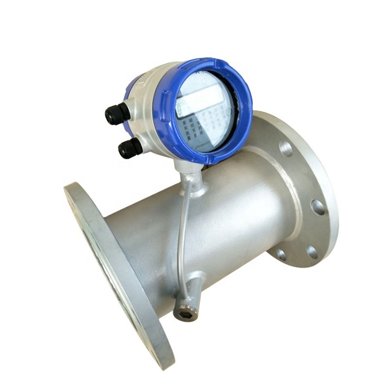 Jual PROMO 4-20 Ma Inline Ultrasonic Flowmeter Liquid Flow Meter Pipe ...