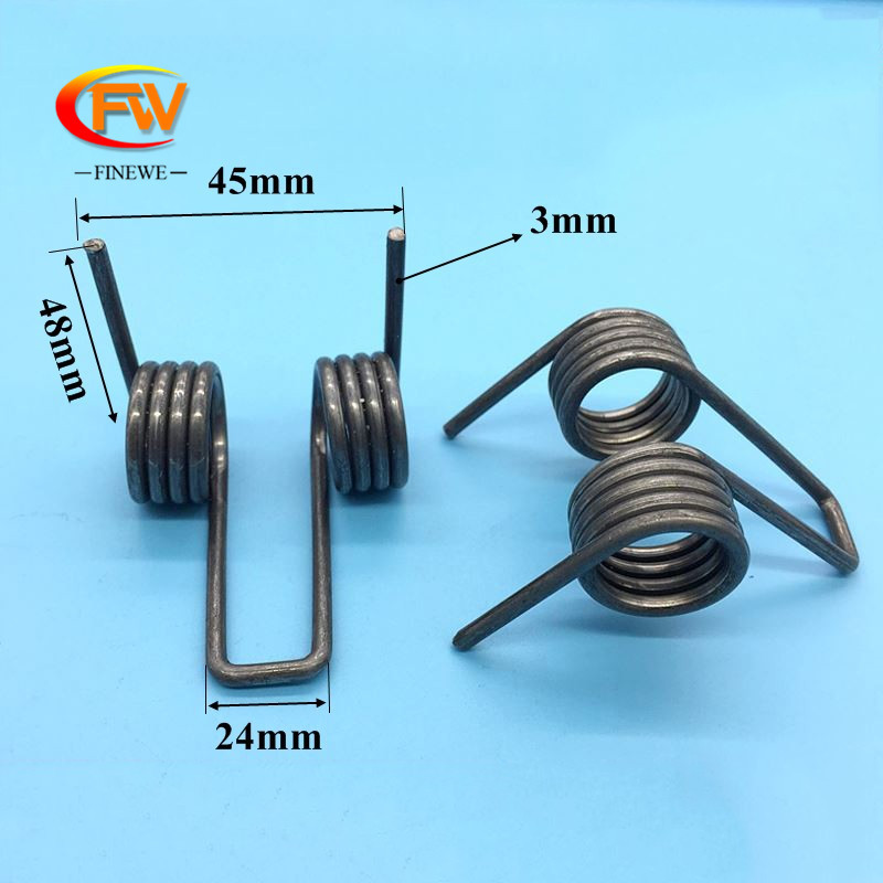 Jual Double torsion spring 3mm spring steel 4 coils heavy duty torsion ...