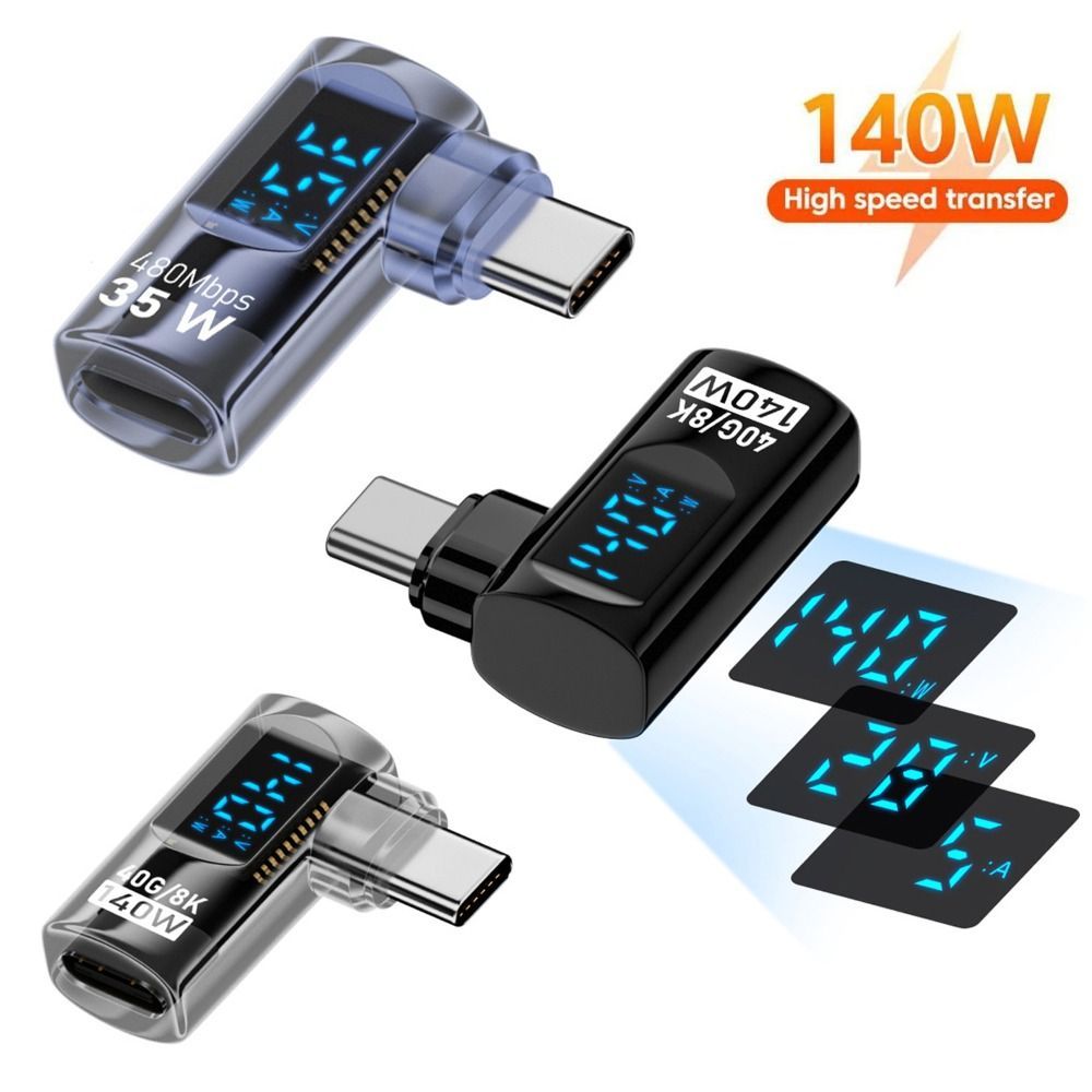 Jual PD 140W USB-C Adapter Digital Display 40Gbps Power Meter Tester 8K ...