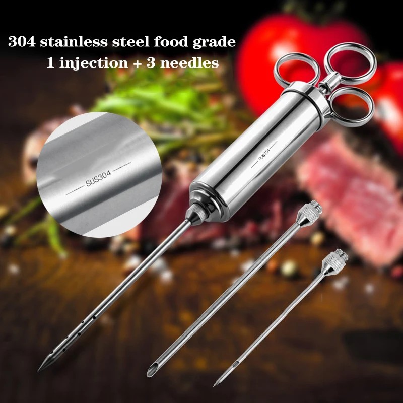Jual Grill 2-oz Marinade Seasoning Injector Turkey Meat Injectors ...