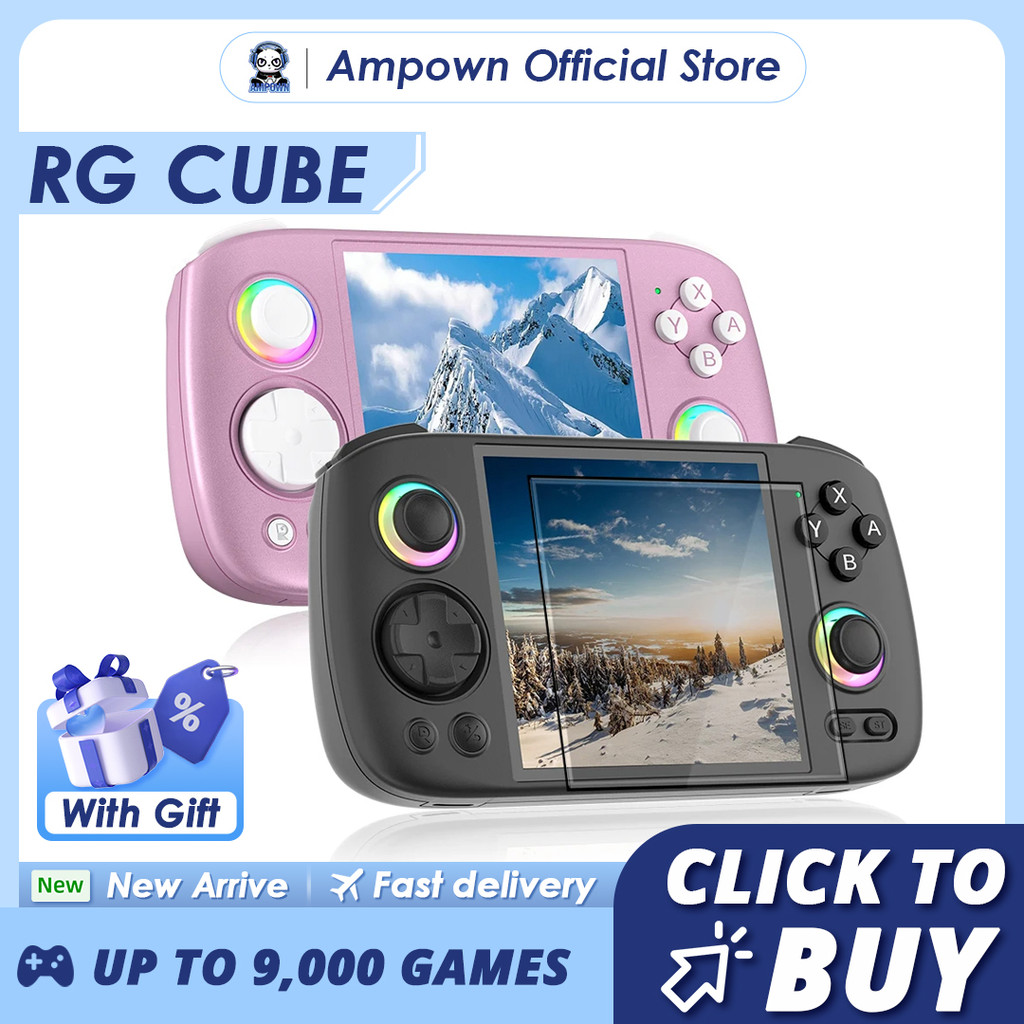 Jual ANBERNIC RG Cube Handheld Game Console 3.95'' IPS Touch Screen ...