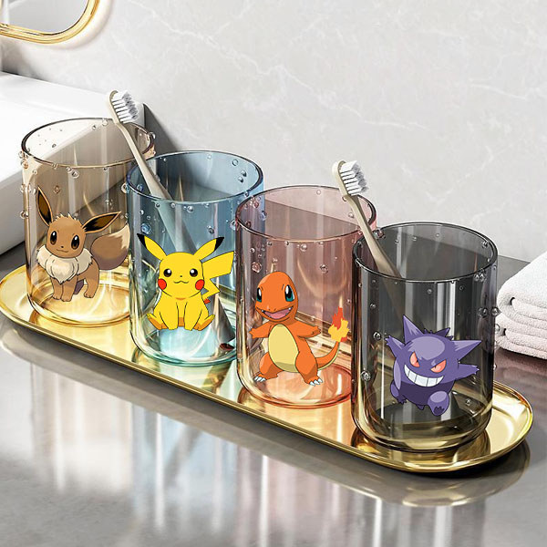 Jual 290Ml Pokemon Cute Water Cup Tooth Brushing Cu Anime Cat Kids ...