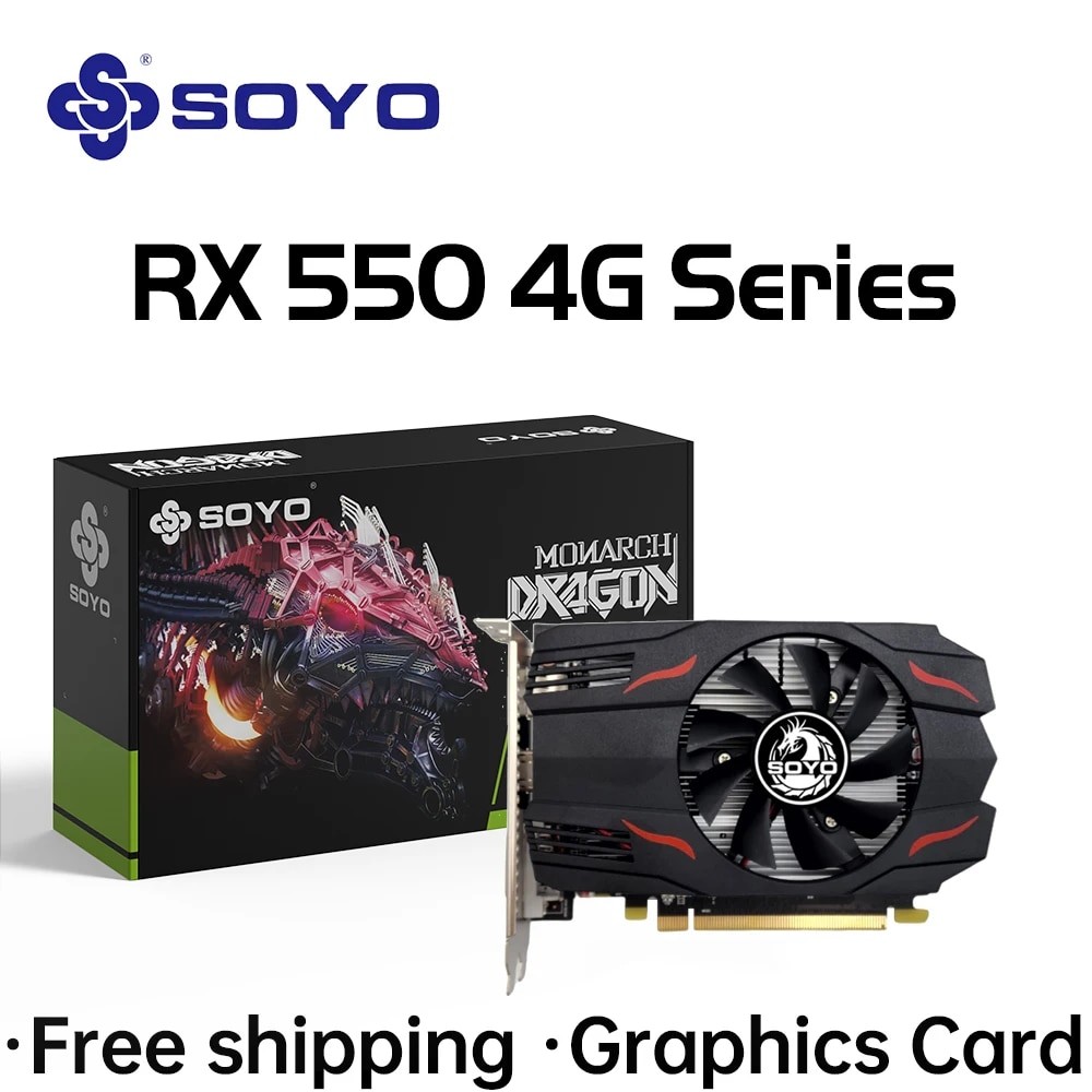 Jual FLASH SALE SOYO Graphics Card AMD GPU Radeon RX 550 4G GDDR5 ...