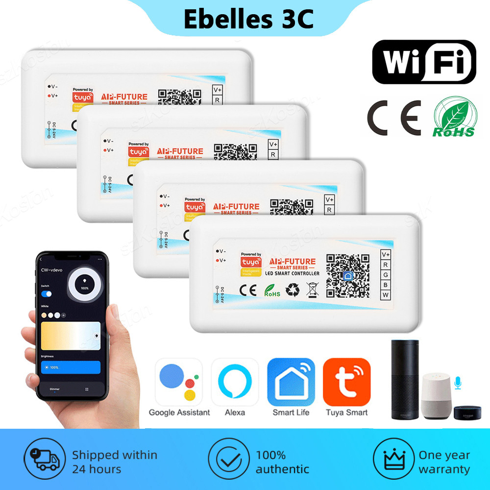 Jual Tuya WiFi Smart LED Controller RGB/RGBW/RGBCCT Single Color Dimmer ...