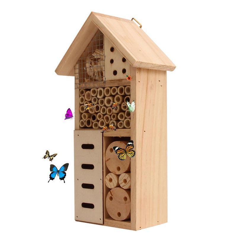 Jual Insect House Wooden Insect Hotel Natural Nesting Habitat Insect ...