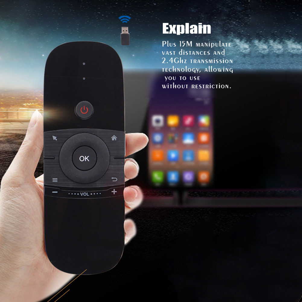 Jual Mini Air Mouse W1 2.4G Wireless Keyboard Remote Control IR Remote ...
