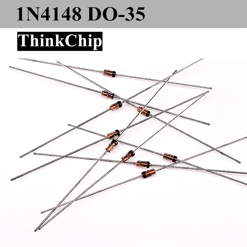 Jual (100pcs) 1N4148 DO-35 4148 Small High Speed Switching Diode Signal ...