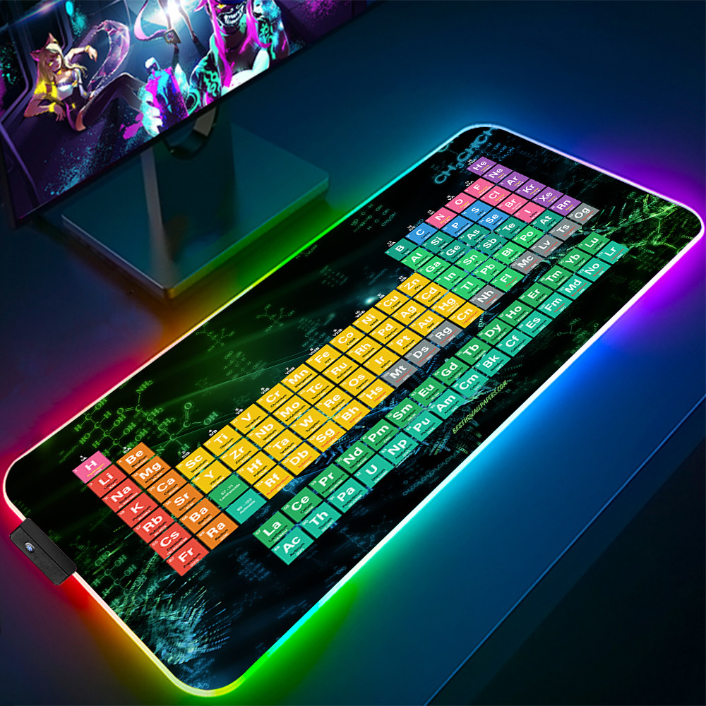 Jual Keyboards Gaming Mat Periodic Table of Elements Ergonomic Mouse ...