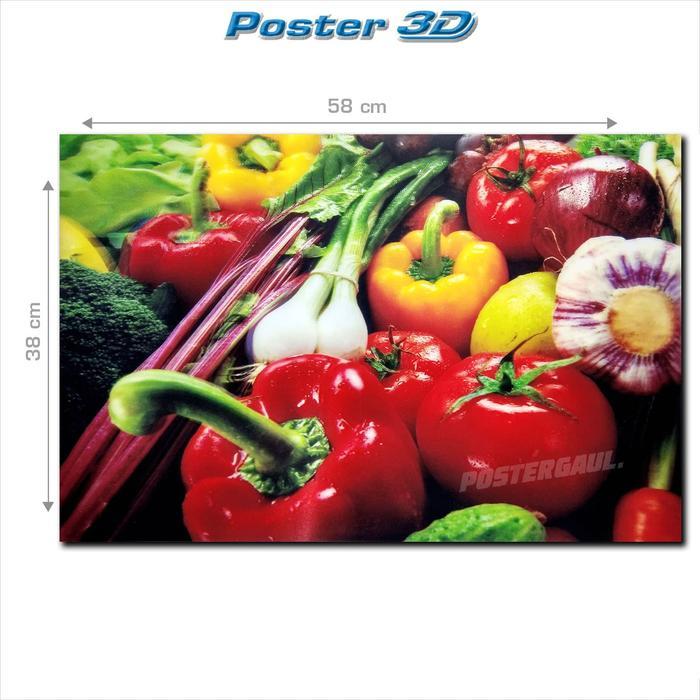 Jual Poster 3D Sayur Mayur #3D248 - Ukuran 38 X 58 Cm Special | Shopee ...