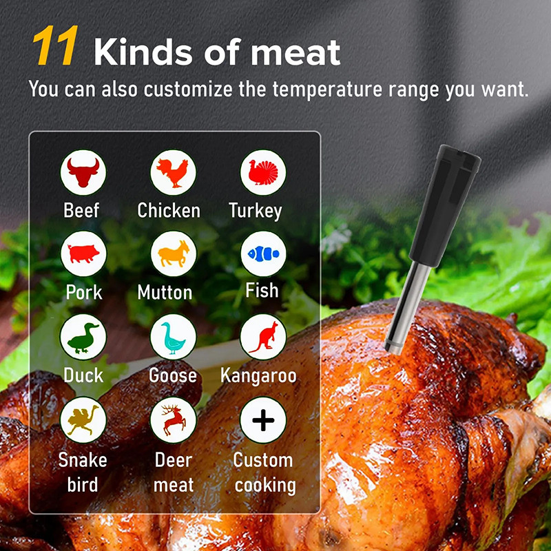 Jual Wireless Meat Thermometer Remote Digital Kitchen Cooking Food BBQ ...