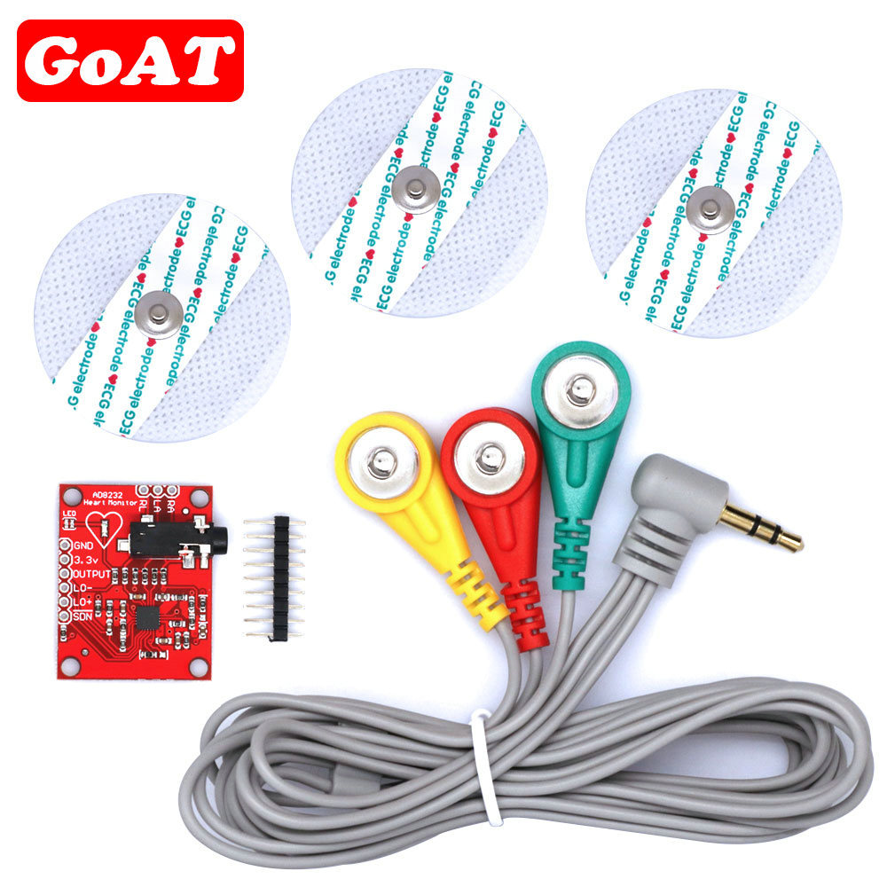 Jual Muscle signal sensor EMG Sensor Ecg module AD8232 ecg measurement ...