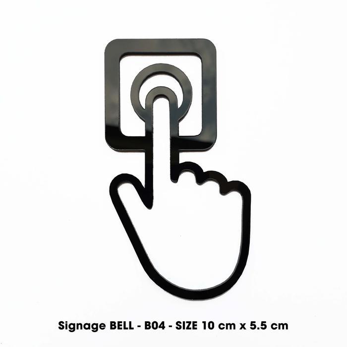 Jual Sign Akrilik Minimalis - BELL / SERVICE B04 - Signage Icon Rumah ...